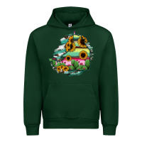 Forest Green Campeche State Of Mexico Map Urban Hoodie - RanaPortraitStore