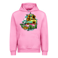 Fuchsia Pink Campeche State Of Mexico Map Urban Hoodie - RanaPortraitStore