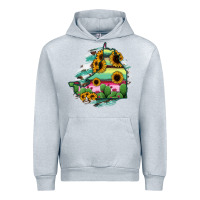 Heather Grey Campeche State Of Mexico Map Urban Hoodie - RanaPortraitStore