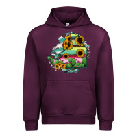 Mauve Wine Campeche State Of Mexico Map Urban Hoodie - RanaPortraitStore