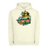 Pigment Pistachio Campeche State Of Mexico Map Urban Hoodie - RanaPortraitStore