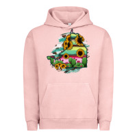 Pigment Salmon Campeche State Of Mexico Map Urban Hoodie - RanaPortraitStore