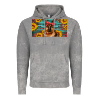 Cloud Rock german shepherd with sunflowers license plate Vintage Hoodie - Artiststas