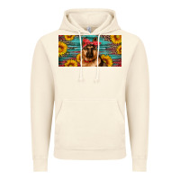 Vintage Artic german shepherd with sunflowers license plate Vintage Hoodie - Artiststas