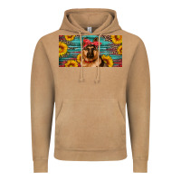 Vintage Camel german shepherd with sunflowers license plate Vintage Hoodie - Artiststas