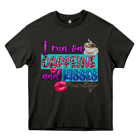 Asphalt I run on caffeine and kisses Heavy Core Tee - FaDigitalArtStudio