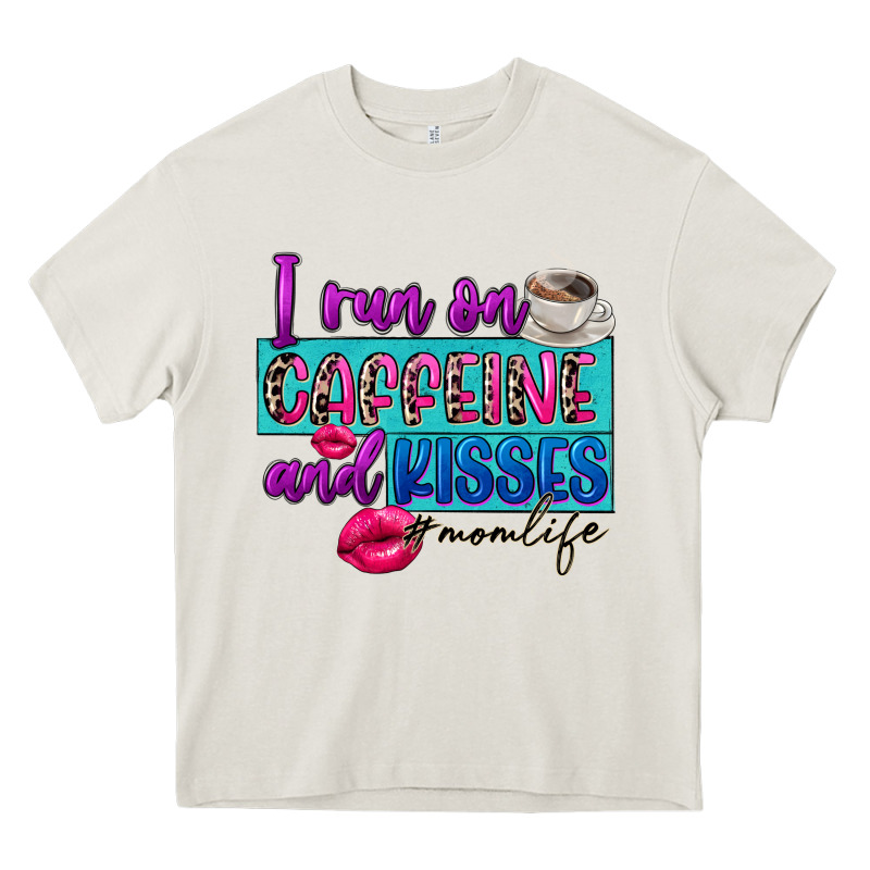 I Run On Caffeine And Kisses Heavy Core Tee by FaDigitalArtStudio | Teevron