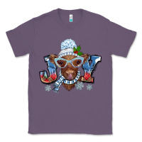 Lavender Christmas snow cow joy Classic Tee - BarkalooDesign