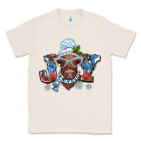 Natural Christmas snow cow joy Classic Tee - BarkalooDesign