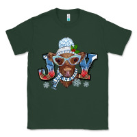 Sports Green Christmas snow cow joy Classic Tee - BarkalooDesign