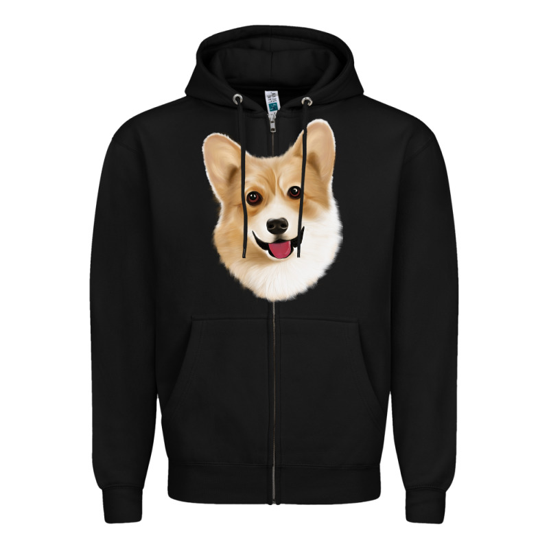 Corgi Zipper Hoodie by Jasminsmagicworld | Teevron