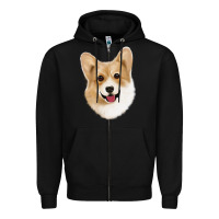 Black Corgi Zipper Hoodie - Jasminsmagicworld