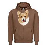 Chestnut Corgi Zipper Hoodie - Jasminsmagicworld