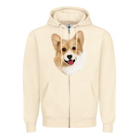 Sandshell Corgi Zipper Hoodie - Jasminsmagicworld
