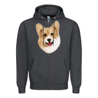 Smoke Corgi Zipper Hoodie - Jasminsmagicworld