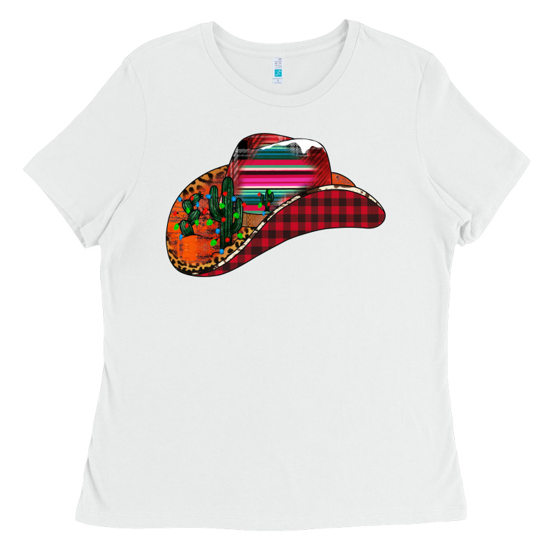 Christmas Cowboy Ladies Tee by CowhideDigitalArt | Teevron