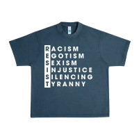 Midnight Navy resist   political resistance Urban Heavy Tee - baoMotion