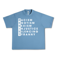 Pebble Blue resist   political resistance Urban Heavy Tee - baoMotion