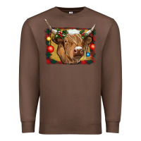 Highland Cow Christmas Premium Sweatshirt | Teevron