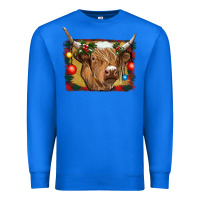 True Royal highland cow christmas Premium Sweatshirt - RanaPortraitStore