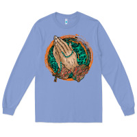 Colony Blue god bless you Long Sleeve Tee - RacoonDesign
