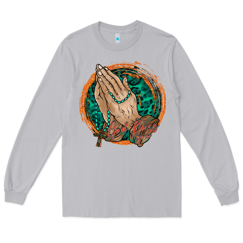 God Bless You Long Sleeve Tee by RacoonDesign | Teevron