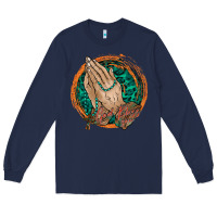Navy god bless you Long Sleeve Tee - RacoonDesign