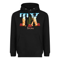 Black texas cactus Heavyweight Hoodie - RanaPortraitStore