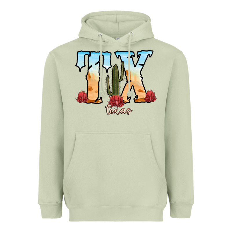 Texas Cactus Heavyweight Hoodie by RanaPortraitStore | Teevron