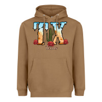 Toasted Coconut texas cactus Heavyweight Hoodie - RanaPortraitStore