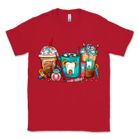 Red Dentist Coffee Cups Classic Tee - FaDigitalArtStudio