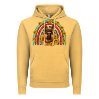 Vintage Mustard german shepherd rainbow Vintage Hoodie - Artiststas