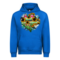 Cobalt Chiapas State Of Mexico Map Urban Hoodie - RanaPortraitStore