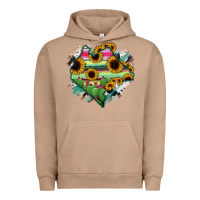 Pigment Burro Chiapas State Of Mexico Map Urban Hoodie - RanaPortraitStore