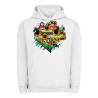 Pigment Lunar Rock Chiapas State Of Mexico Map Urban Hoodie - RanaPortraitStore