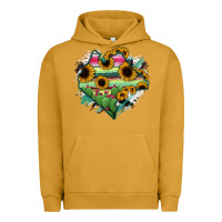 Pigment Peanut Butter Chiapas State Of Mexico Map Urban Hoodie - RanaPortraitStore