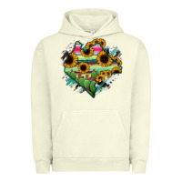 Pigment Pistachio Chiapas State Of Mexico Map Urban Hoodie - RanaPortraitStore