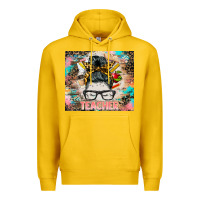 Lemon teacher messy bun tumbler Premium Hoodie - BarkalooDesign