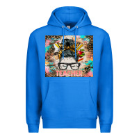 True Royal teacher messy bun tumbler Premium Hoodie - BarkalooDesign