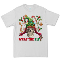 Dove Grey what the elf skull Premium Tee - FaDigitalArtStudio