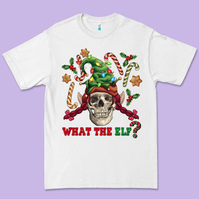 What The Elf Skull Premium Tee Designed By Fadigitalartstudio
