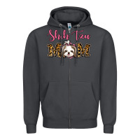 Smoke Shih Tzu Mom Zipper Hoodie - Jasminsmagicworld