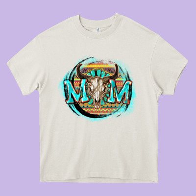 Aztec Mom Mother's Day Heavy Core Tee Designed By Fadigitalartstudio