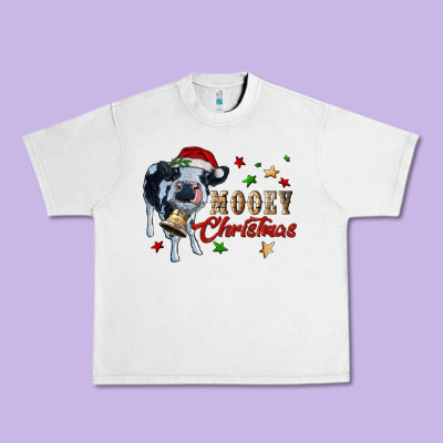 Mooey Christmas Urban Heavy Tee Designed By Ranaportraitstore