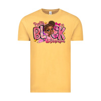 Vintage Mustard Pretty Black Educated Vintage Tee - CowhideDigitalArt