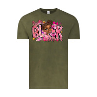 Vintage Olive Pretty Black Educated Vintage Tee - CowhideDigitalArt