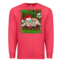 Cardinal merry christmas baby pig Premium Sweatshirt - RanaPortraitStore