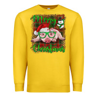 Lemon merry christmas baby pig Premium Sweatshirt - RanaPortraitStore
