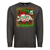 Smoke merry christmas baby pig Premium Sweatshirt - RanaPortraitStore