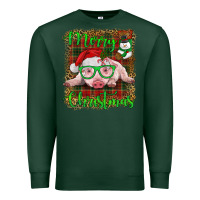 Sports Green merry christmas baby pig Premium Sweatshirt - RanaPortraitStore